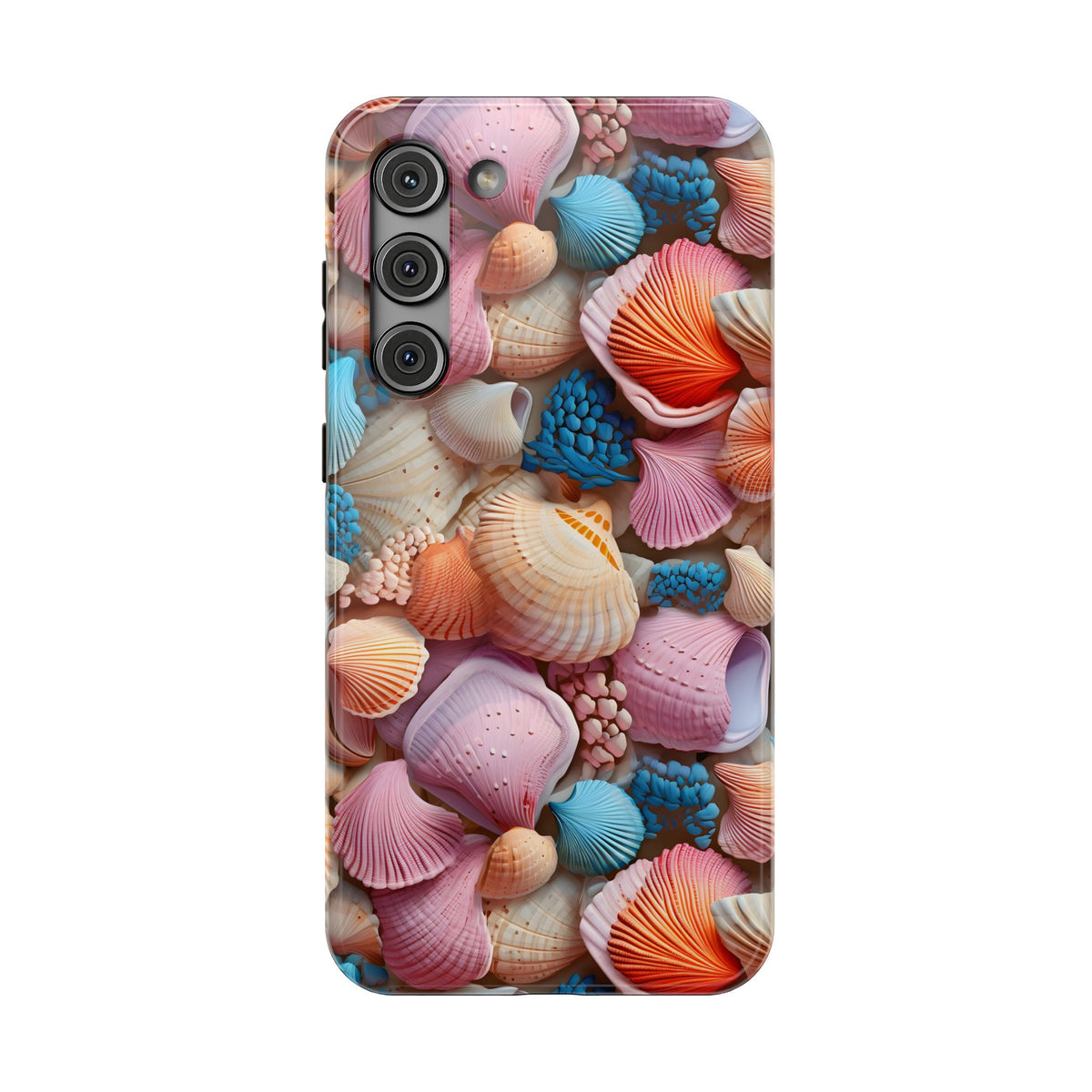 Seashell Treasure protective phone case for Samsung Galaxy S23 Plus, glossy finish