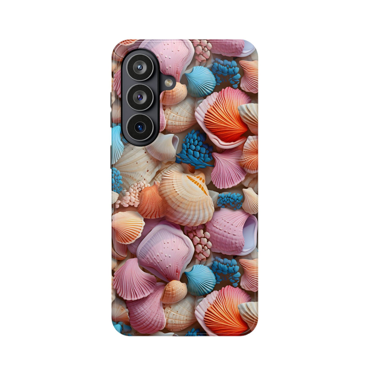 Seashell Treasure protective phone case for Samsung Galaxy S26 Plus, glossy finish