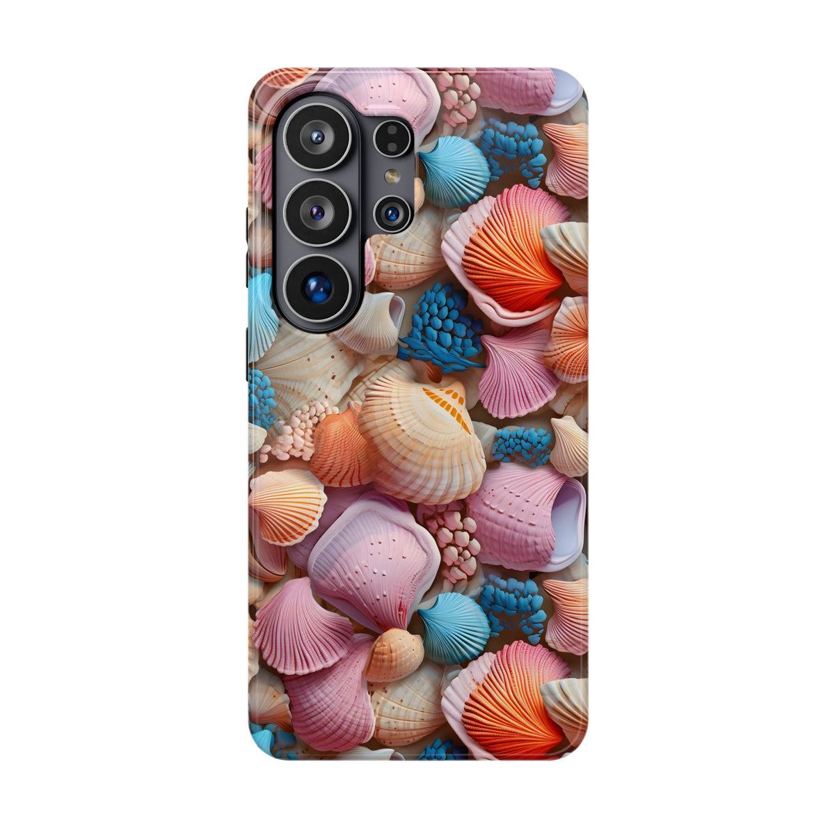 Seashell Treasure protective phone case for Samsung Galaxy S26 Ultra, glossy finish