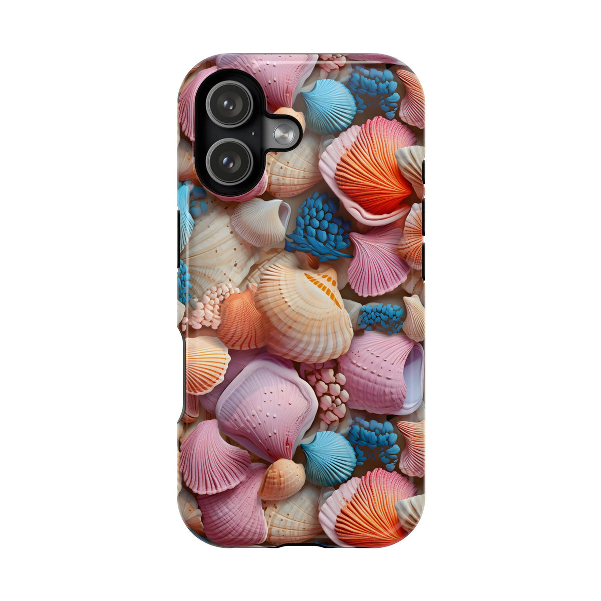 Seashell Treasure MagSafe case for iPhone 17, glossy finish