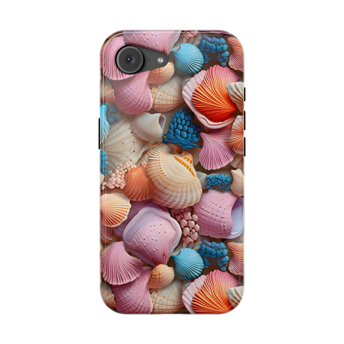 Seashell Treasure MagSafe case for iPhone 17e, glossy finish