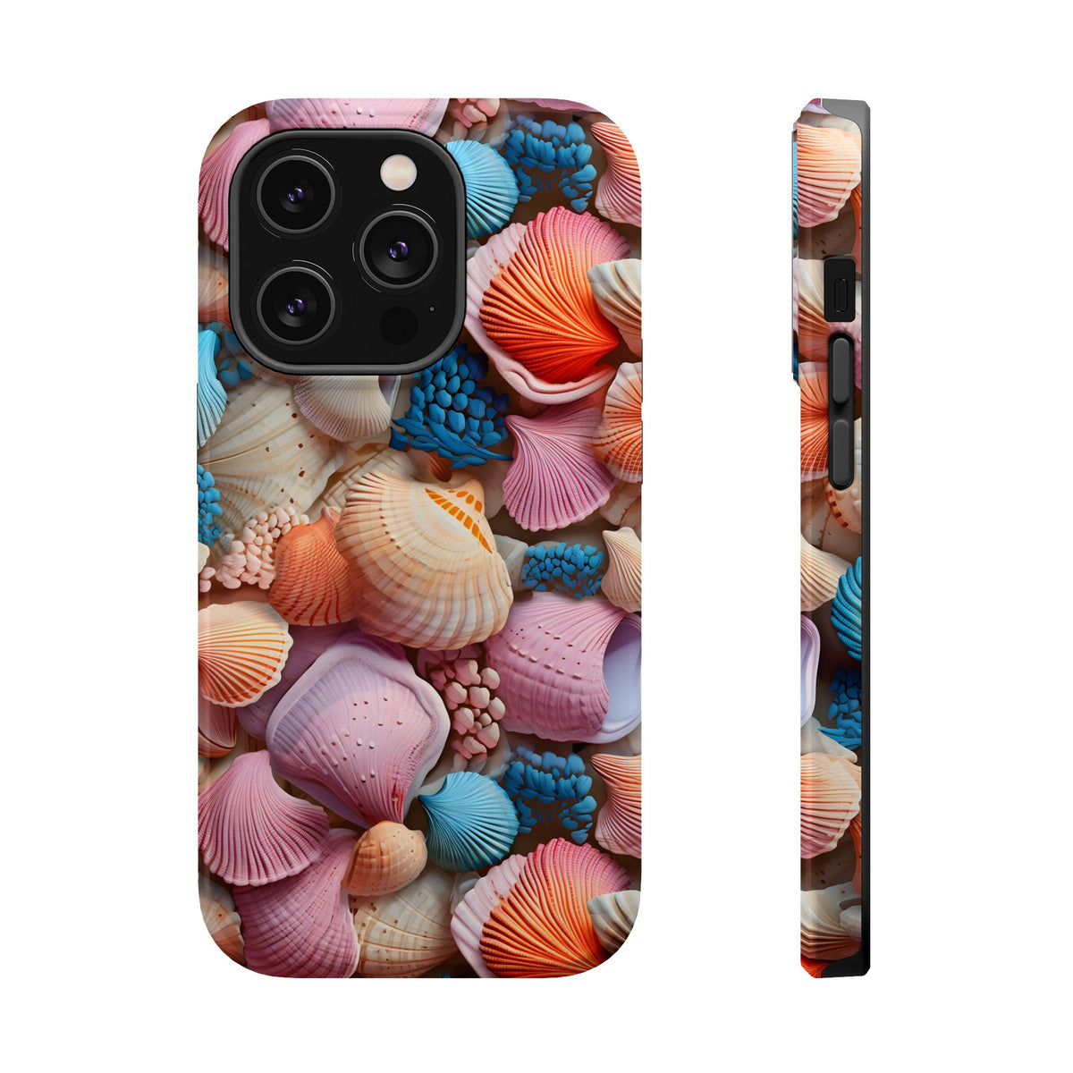 Seashell Treasure MagSafe case for iPhone 14 Pro, glossy finish