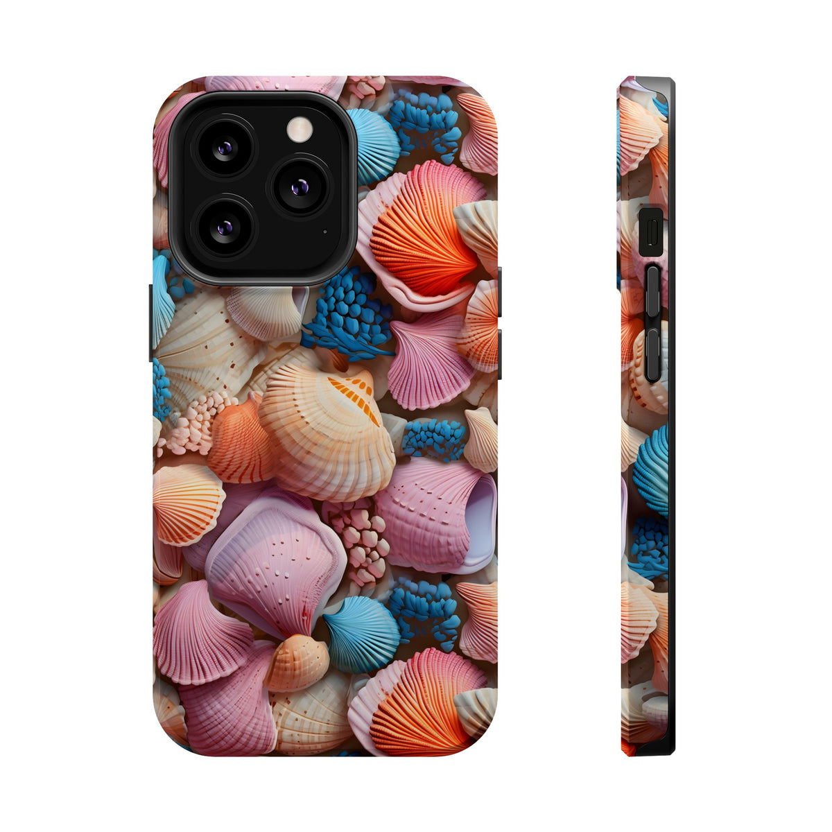 Seashell Treasure MagSafe case for iPhone 13 Pro, glossy finish