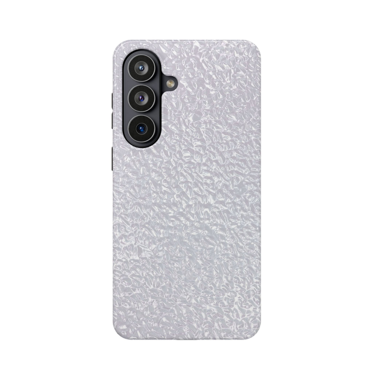 Silver Foil protective phone case for Samsung Galaxy S26 Plus, glossy finish