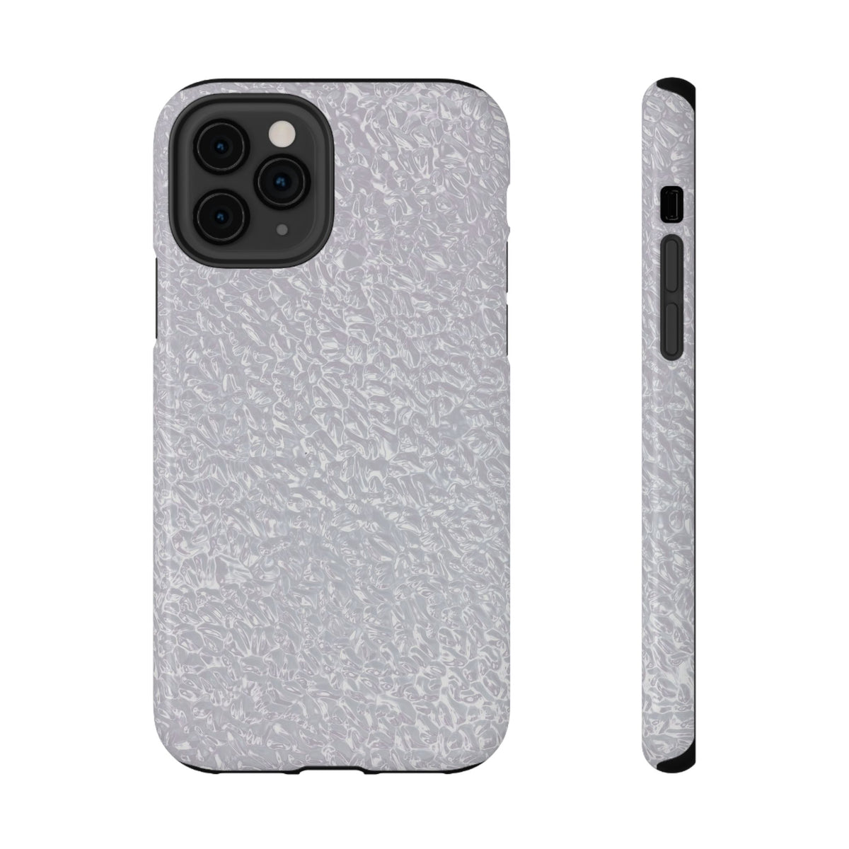 Silver Foil protective phone case for iPhone 11 Pro, glossy finish