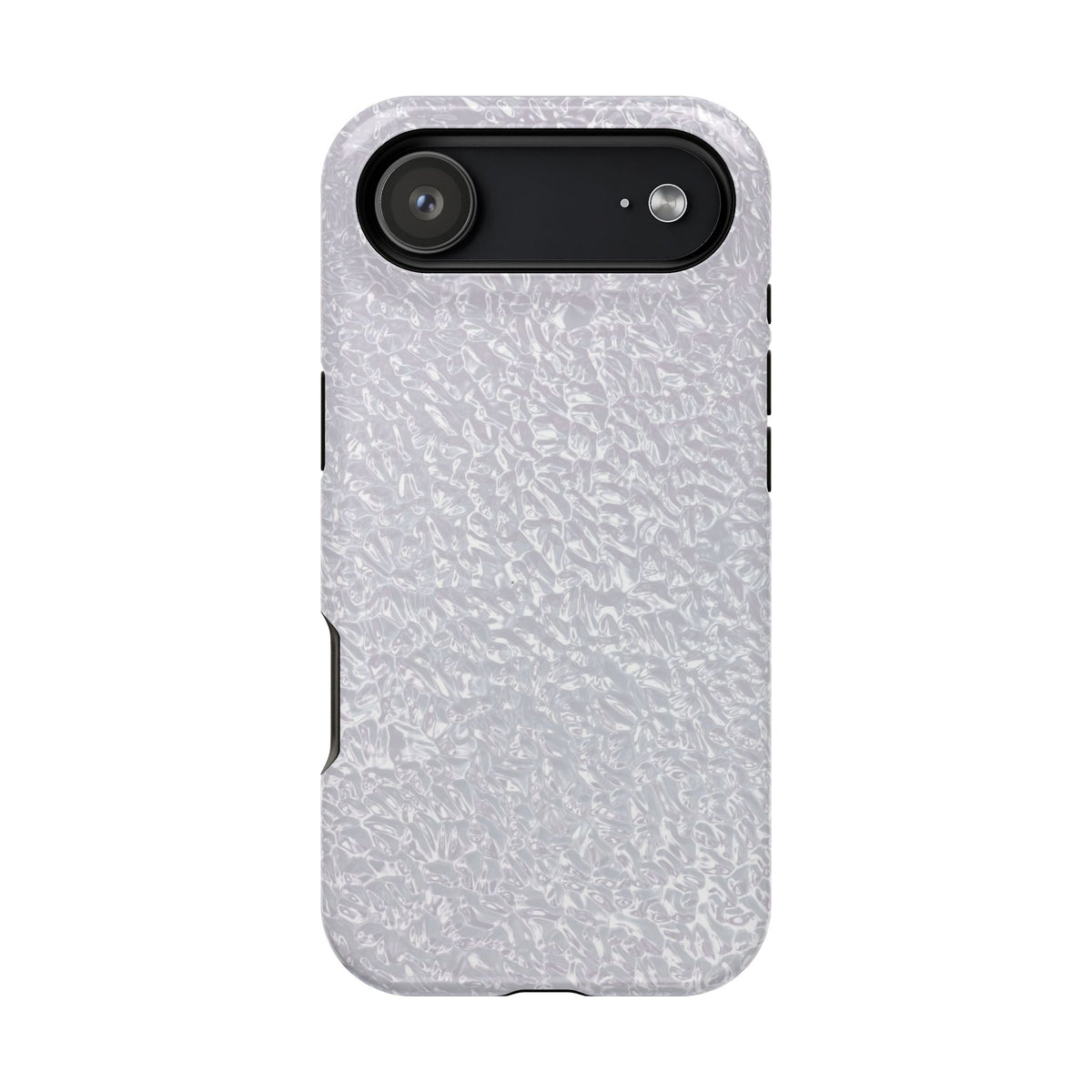 Silver Foil MagSafe case for iPhone 17 Air, glossy finish