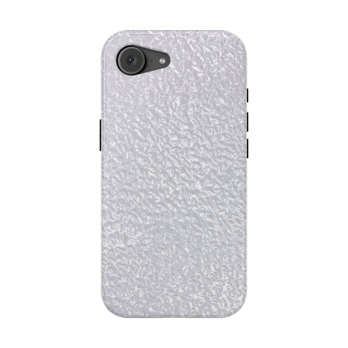 Silver Foil MagSafe case for iPhone 16e, glossy finish