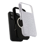 Silver Foil MagSafe case, close-up of the dual-layer construction