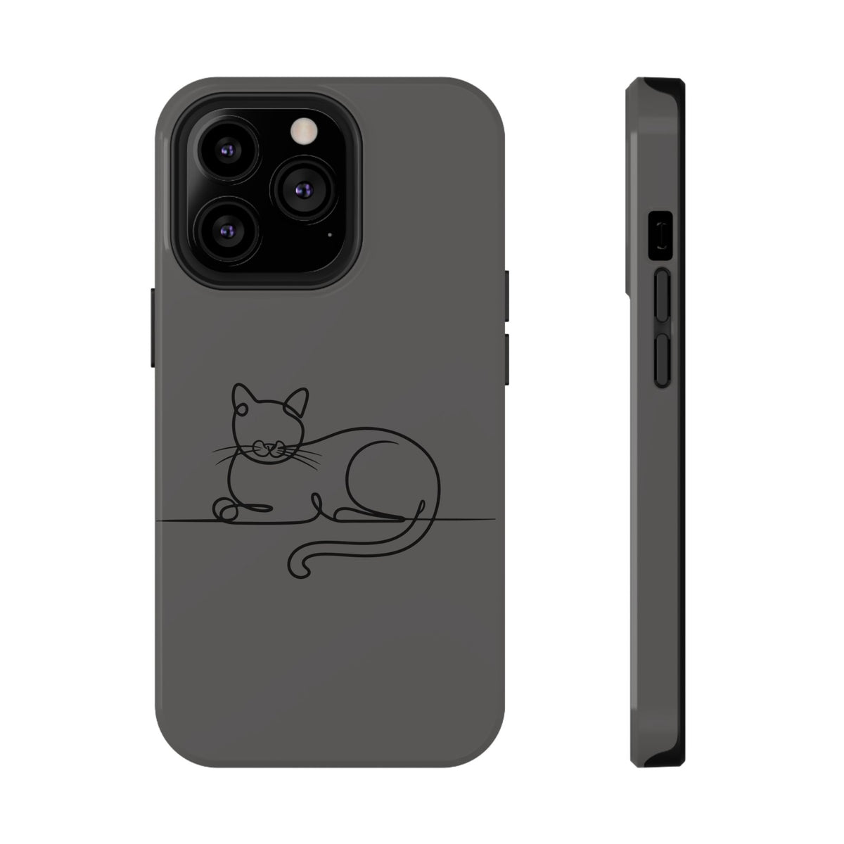Sleepy Cat protective phone case for iPhone 13 Pro, glossy finish