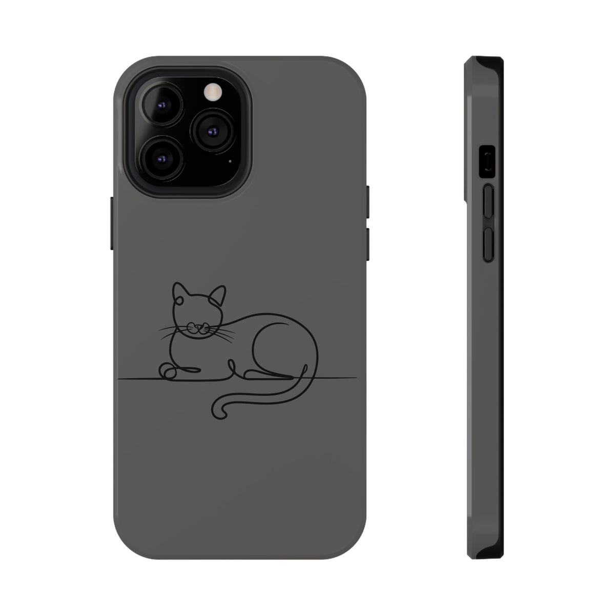 Sleepy Cat protective phone case for iPhone 13 Pro Max, glossy finish