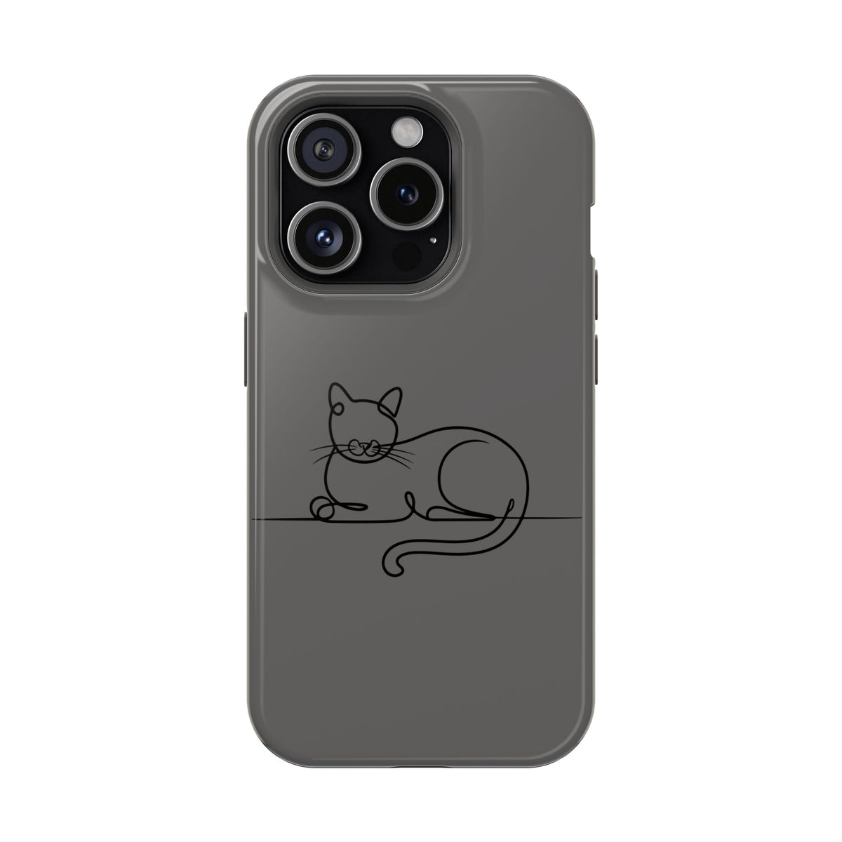 Sleepy Cat MagSafe case for iPhone 15 Pro, glossy finish