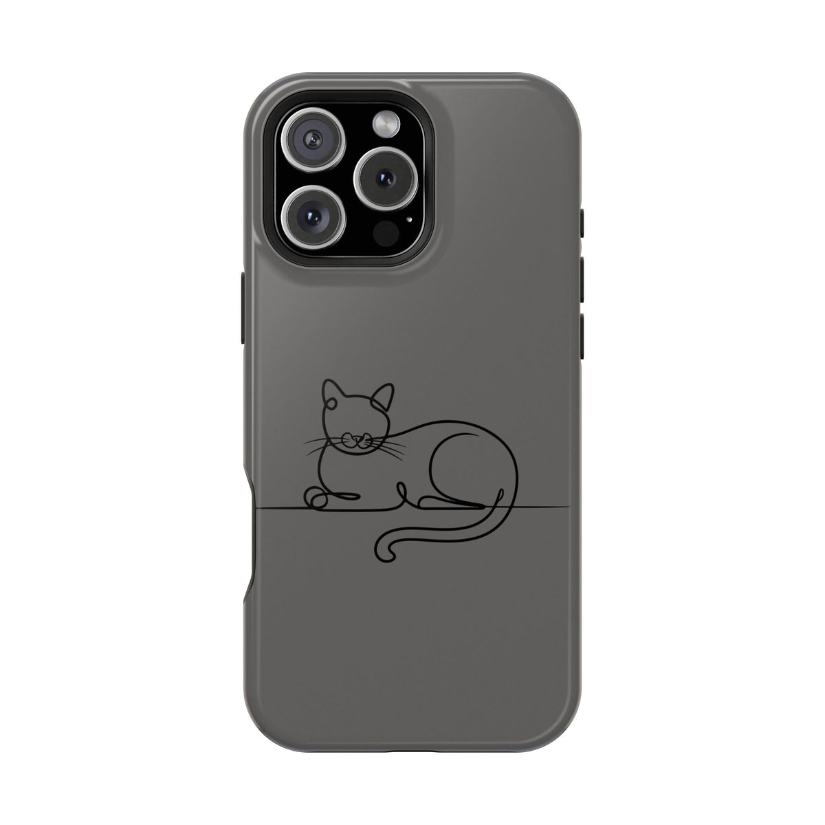 Sleepy Cat MagSafe case for iPhone 16 Pro Max, glossy finish