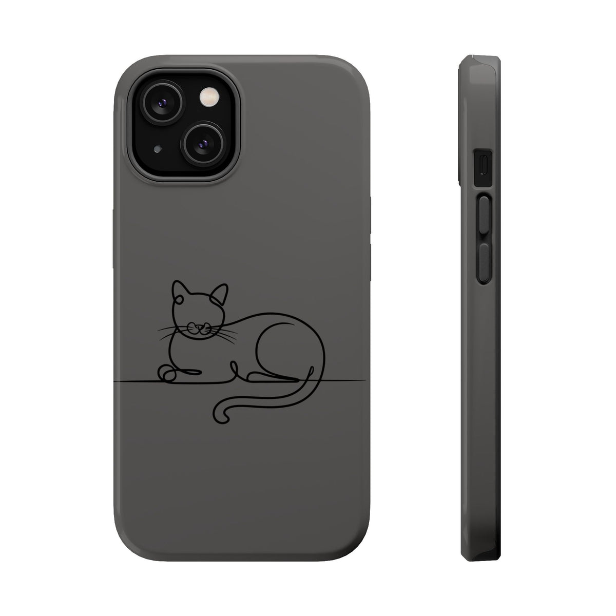 Sleepy Cat MagSafe case for iPhone 14, glossy finish