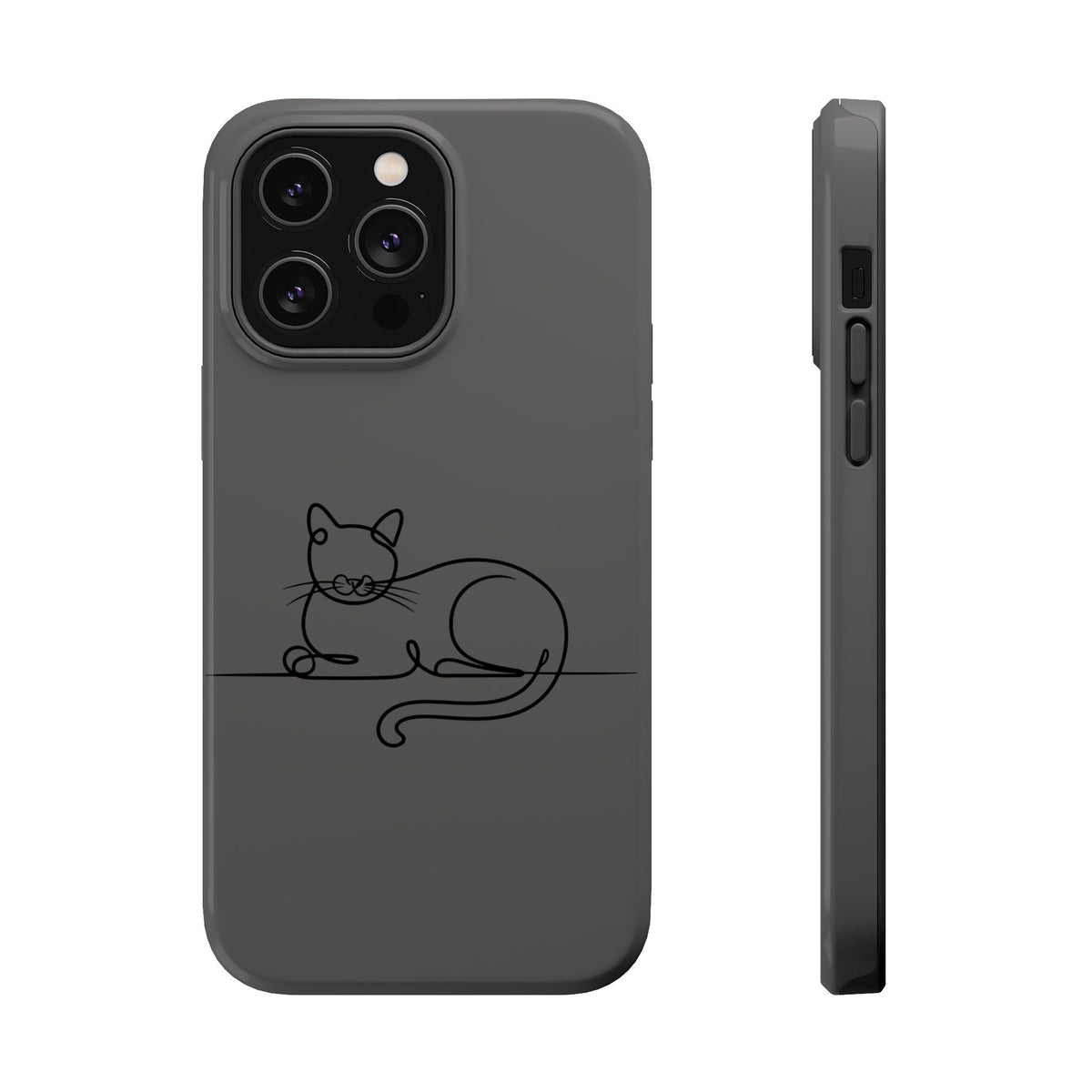 Sleepy Cat MagSafe case for iPhone 14 Pro Max, glossy finish