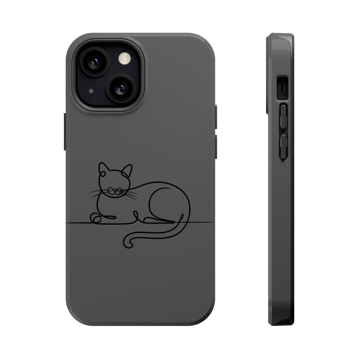 Sleepy Cat MagSafe case for iPhone 13 Mini, glossy finish