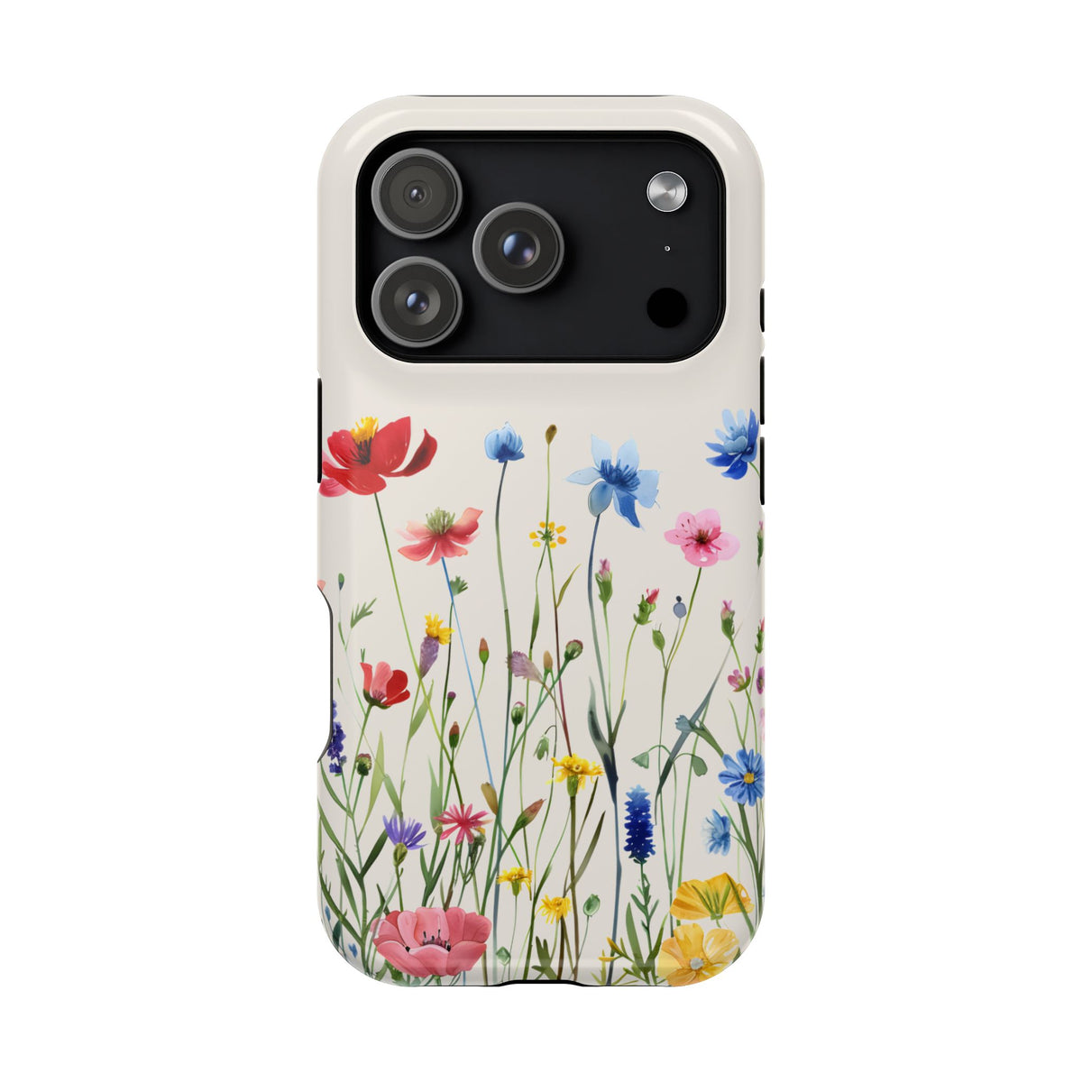 Spring Meadow protective phone case for iPhone 18 Pro, glossy finish