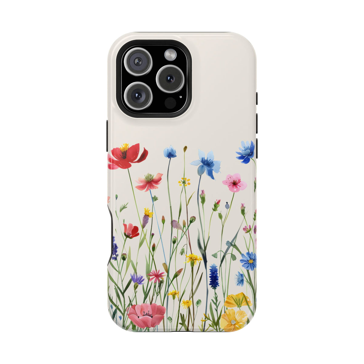 Spring Meadow protective phone case for iPhone 16 Pro Max, glossy finish