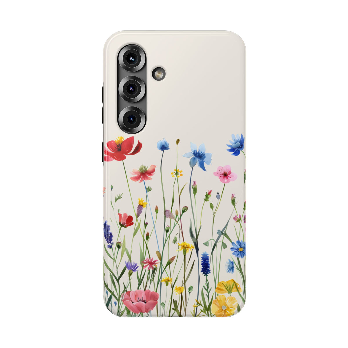 Spring Meadow protective phone case for Samsung Galaxy S25, glossy finish