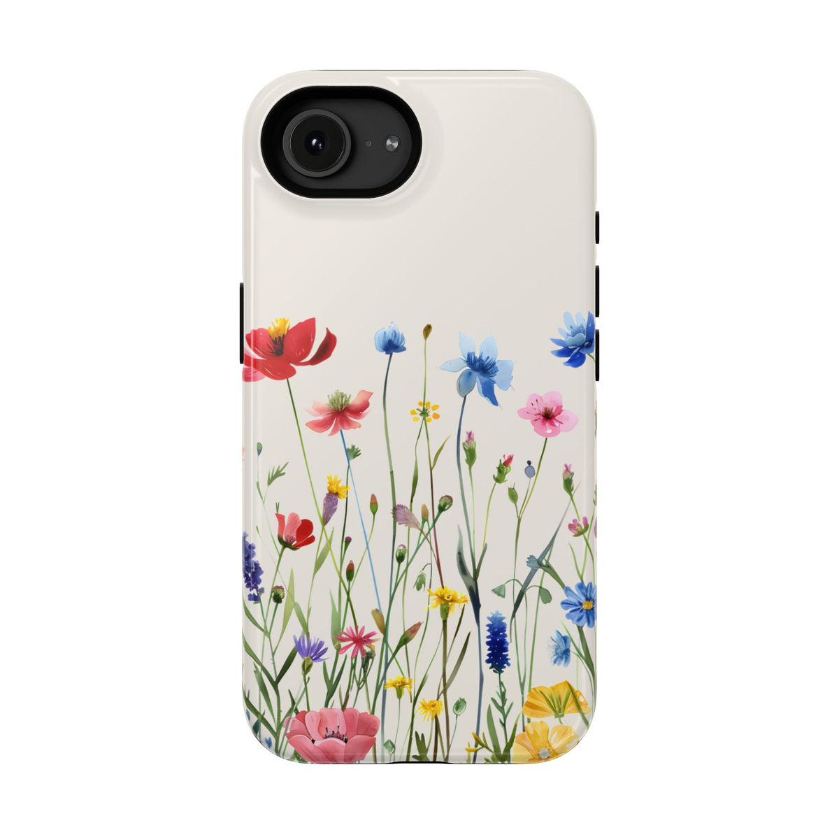 Spring Meadow protective phone case for iPhone 16e, glossy finish