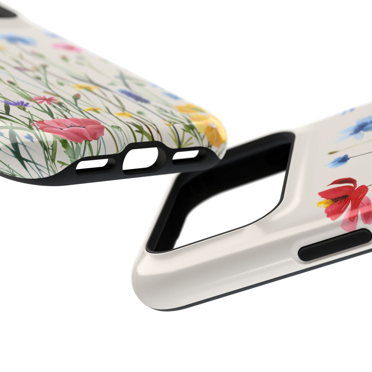 Spring Meadow MagSafe case, close-up at an angle