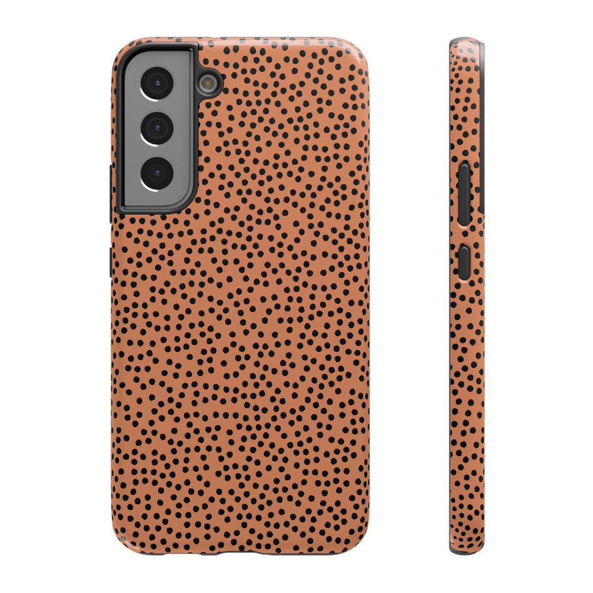 Terracotta Dot protective phone case for Samsung Galaxy S22 Plus, glossy finish