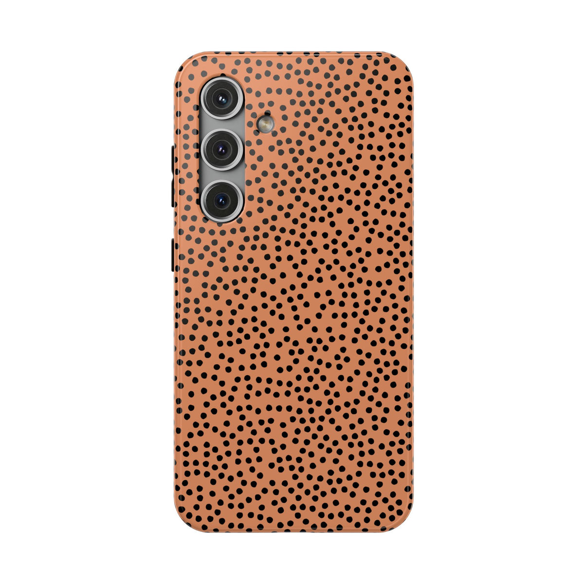 Terracotta Dot protective phone case for Samsung Galaxy S24, glossy finish