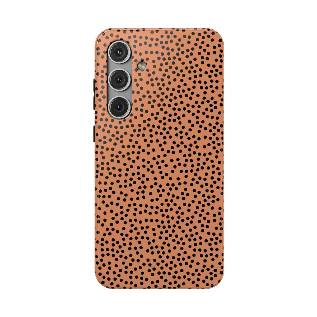 Terracotta Dot protective phone case for Samsung Galaxy S24 Plus, glossy finish