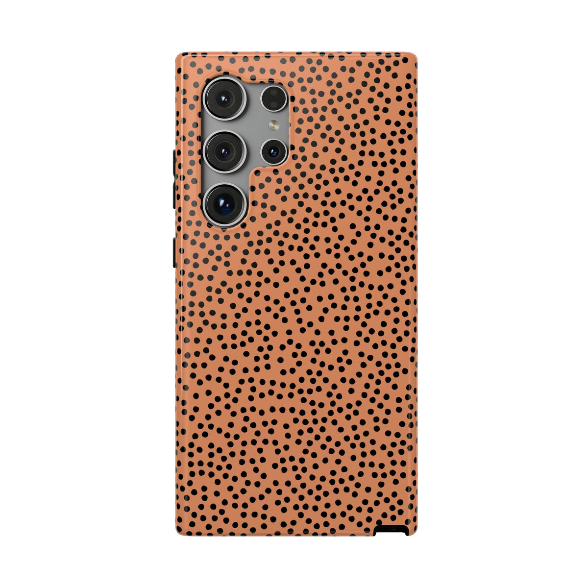 Terracotta Dot protective phone case for Samsung Galaxy S24 Ultra, glossy finish
