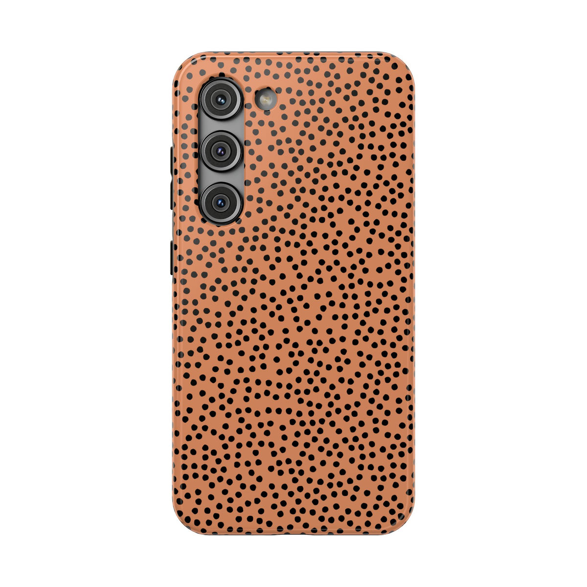 Terracotta Dot protective phone case for Samsung Galaxy S23, glossy finish