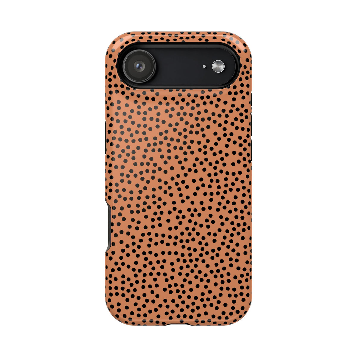 Terracotta Dot MagSafe case for iPhone 17 Air, glossy finish