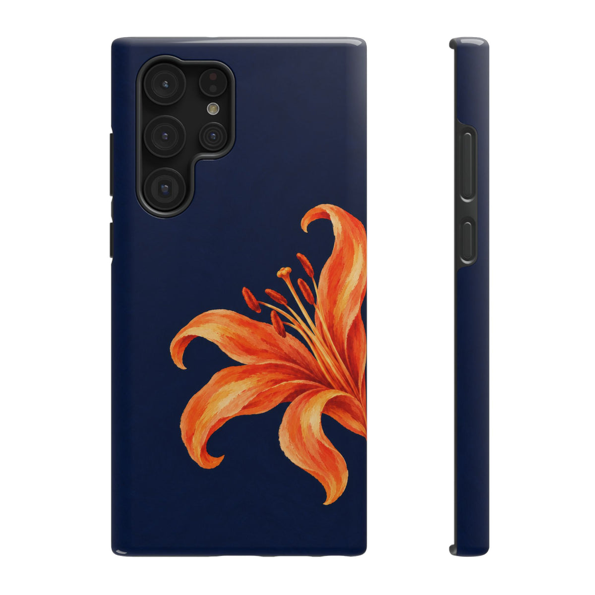 Tiger Lily protective phone case for Samsung Galaxy S22 Ultra, glossy finish