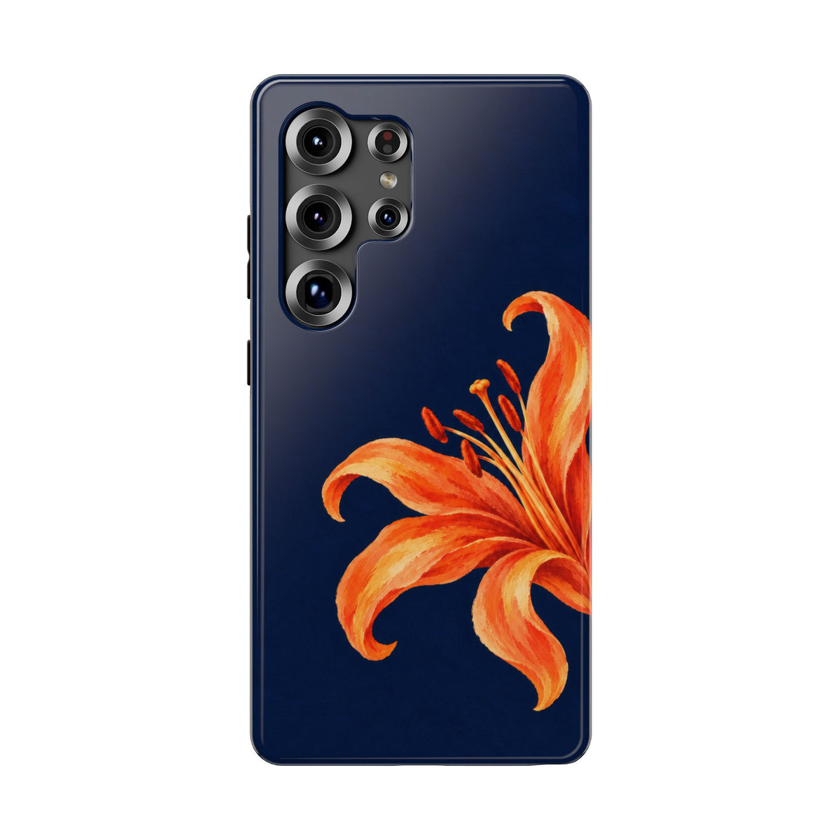 Tiger Lily protective phone case for Samsung Galaxy S25 Ultra, glossy finish