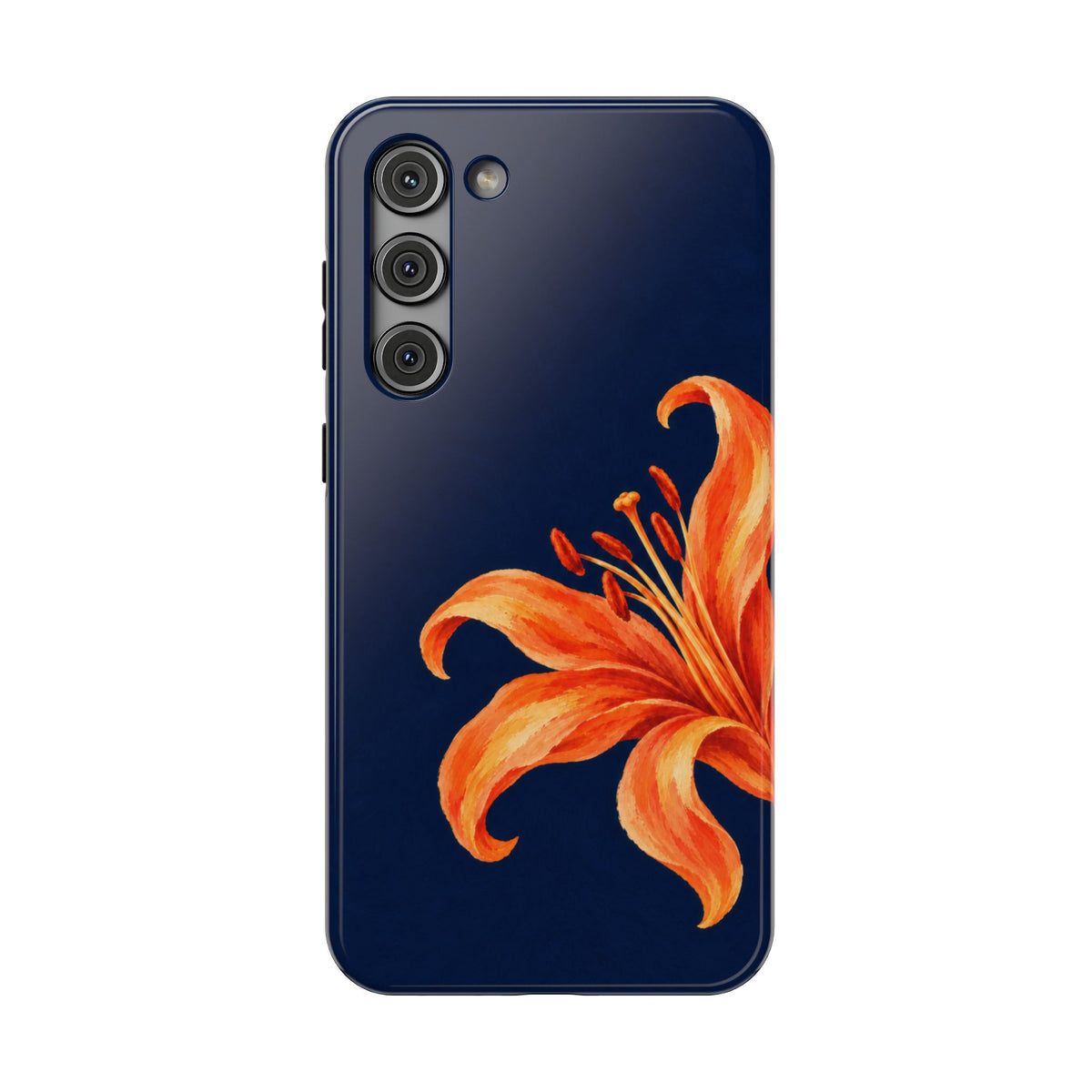 Tiger Lily protective phone case for Samsung Galaxy S23 Plus, glossy finish