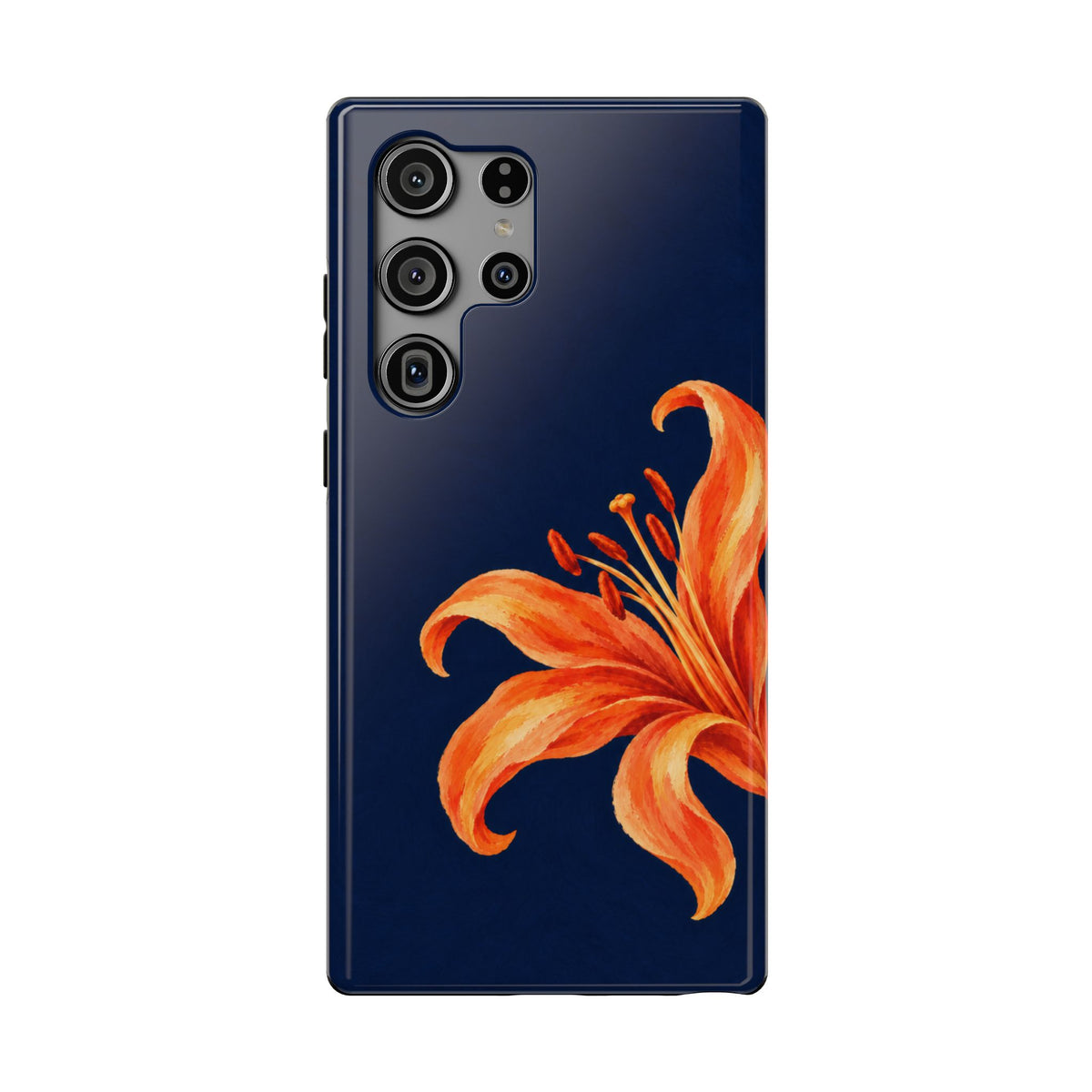 Tiger Lily protective phone case for Samsung Galaxy S23 Ultra, glossy finish