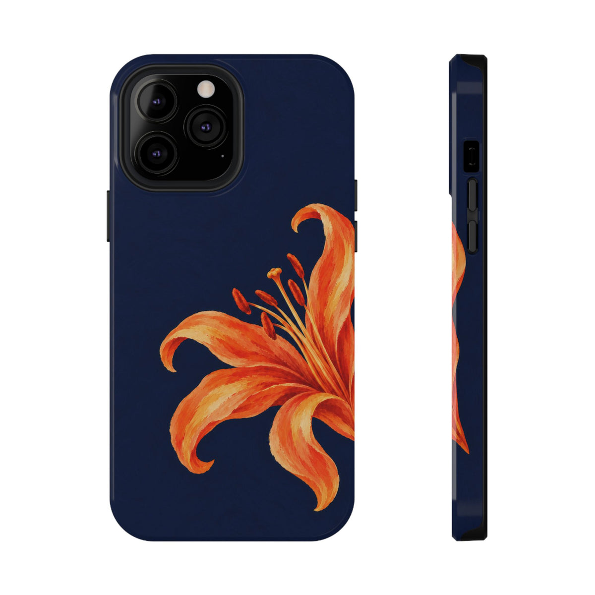 Tiger Lily protective phone case for iPhone 13 Pro Max, glossy finish