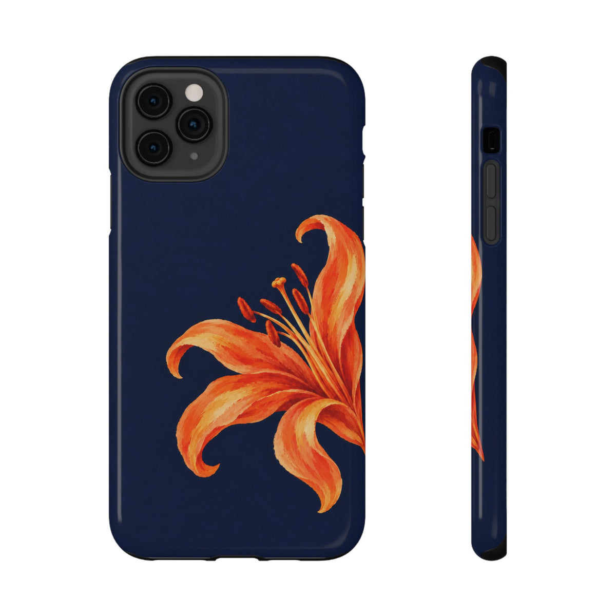 Tiger Lily protective phone case for iPhone 11 Pro Max, glossy finish