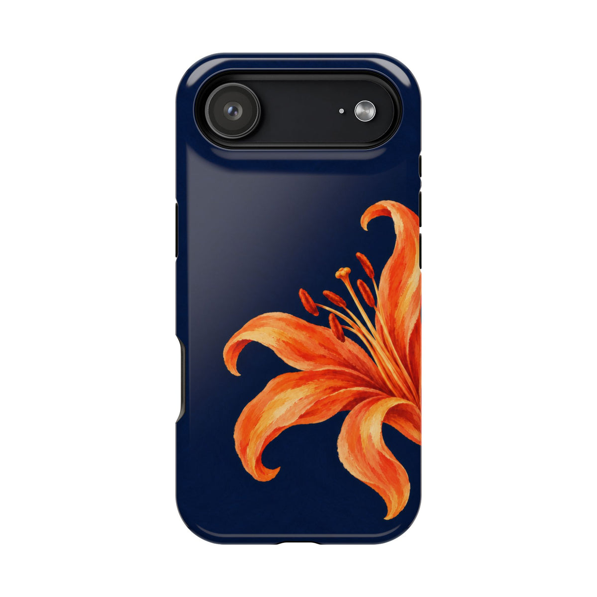 Tiger Lily MagSafe case for iPhone 17 Air, glossy finish