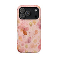 Watercolor Blossom protective phone case for iPhone 18 Pro, glossy finish