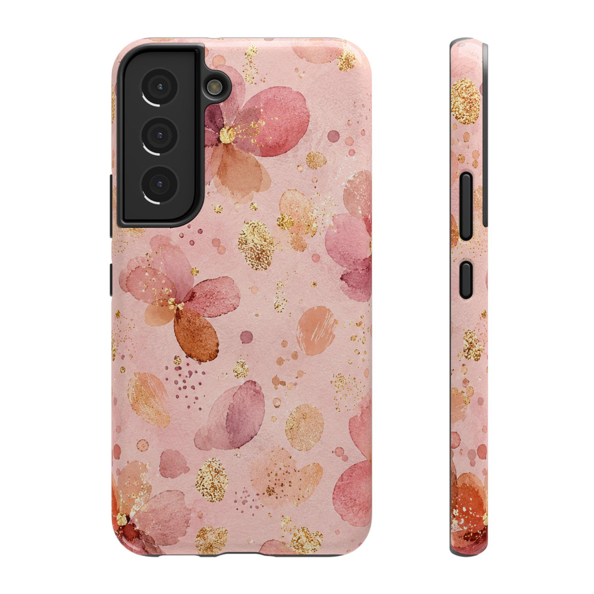 Watercolor Blossom protective phone case for Samsung Galaxy S22, glossy finish