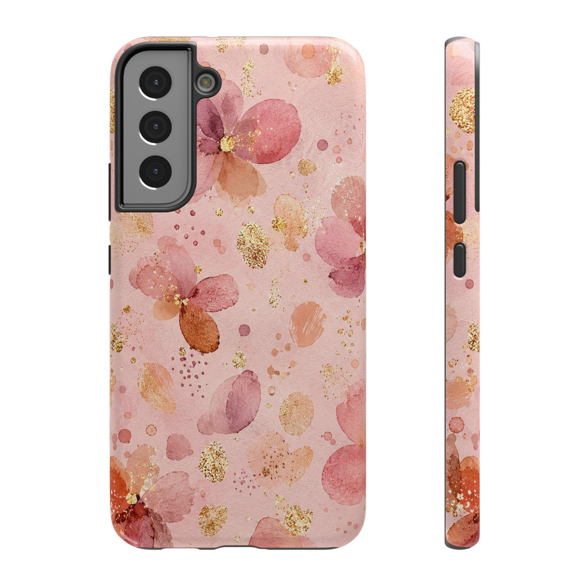 Watercolor Blossom protective phone case for Samsung Galaxy S22 Plus, glossy finish