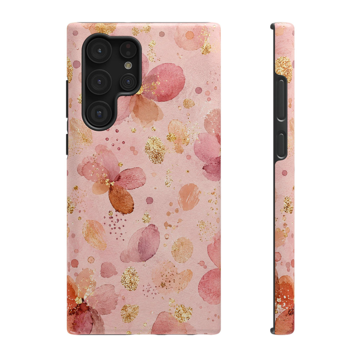 Watercolor Blossom protective phone case for Samsung Galaxy S22 Ultra, glossy finish