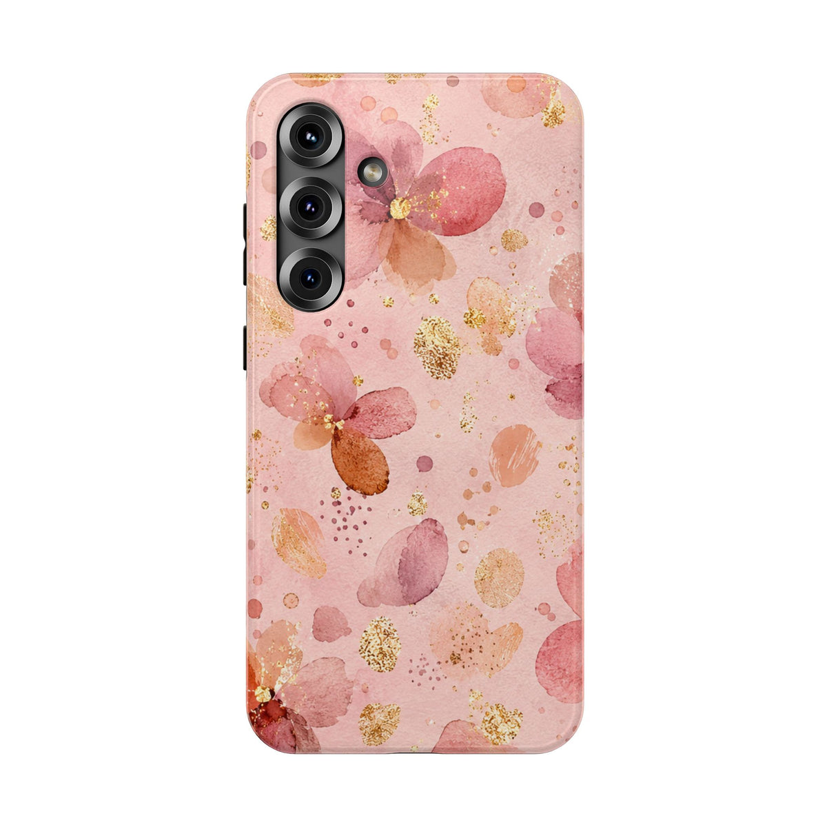 Watercolor Blossom protective phone case for Samsung Galaxy S25 Plus, glossy finish