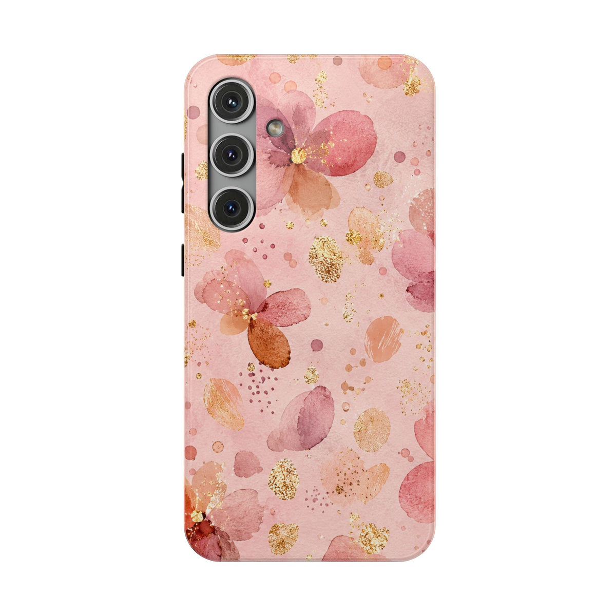 Watercolor Blossom protective phone case for Samsung Galaxy S24 Plus, glossy finish