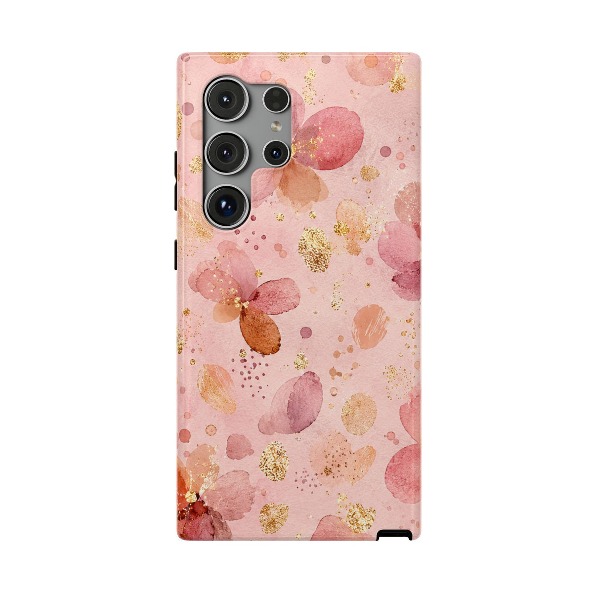 Watercolor Blossom protective phone case for Samsung Galaxy S24 Ultra, glossy finish