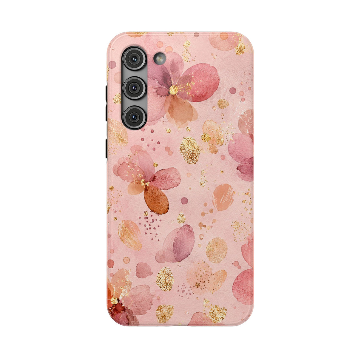 Watercolor Blossom protective phone case for Samsung Galaxy S23 Plus, glossy finish