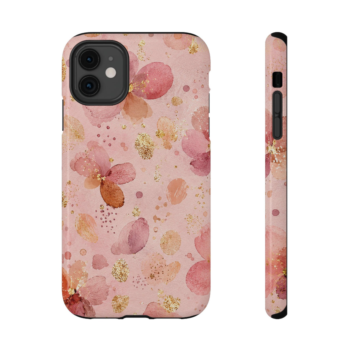 Watercolor Blossom protective phone case for iPhone 11, glossy finish