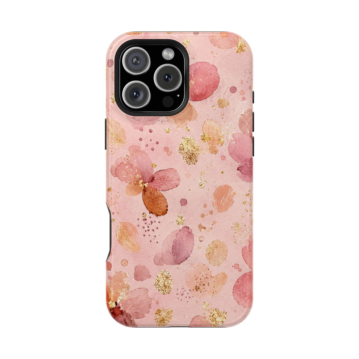 Watercolor Blossom MagSafe case for iPhone 16 Pro Max, glossy finish