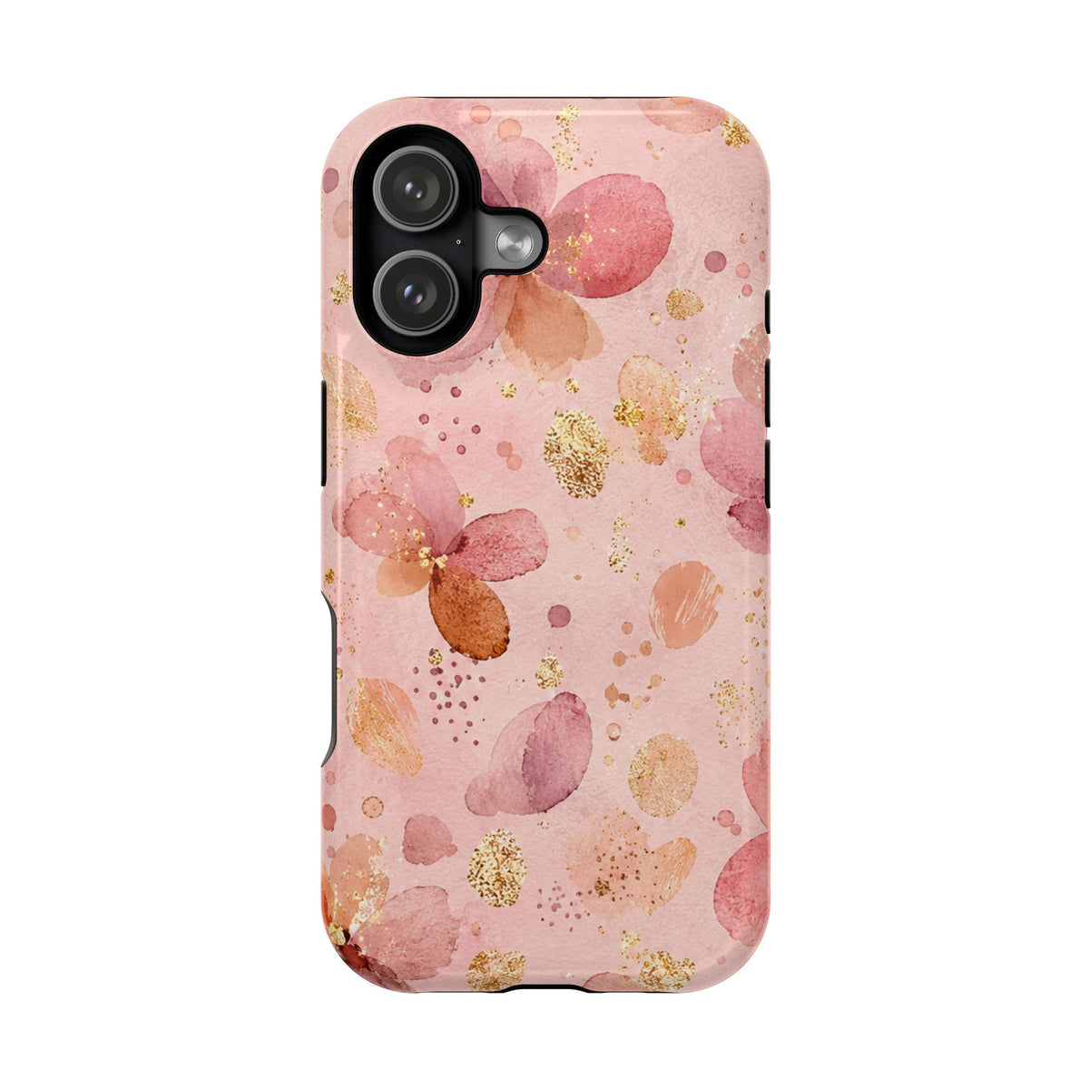 Watercolor Blossom MagSafe case for iPhone 17, glossy finish