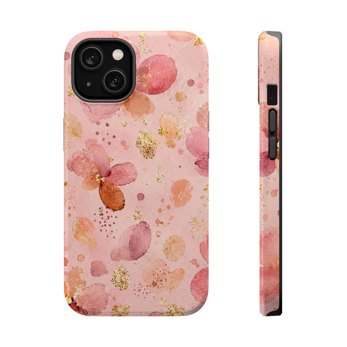 Watercolor Blossom MagSafe case for iPhone 14, glossy finish