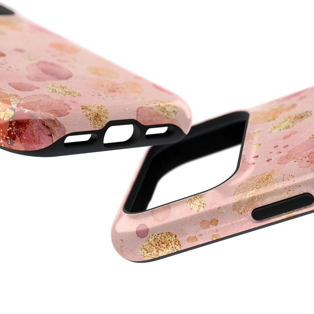 Watercolor Blossom MagSafe case, close-up at an angle